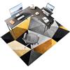 Laegnfho Tappeto Salvapavimento Tappeto Sedia Ufficio Antiscivolo Ufficio Protettore del Pavimento Tappeto per Sedia con Ruote Tappeto Sedia Gaming Pavimenti per Parquet e Pavimenti Duri 90 x 120 cm