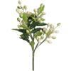 Comgooldool Rami di ulivo finti con bacche, fiori artificiali per decorazione di nozze, casa, giardino, esposizione fotografica, ornamenti natalizi, aspetto leggero e realistico, 39 cm (bianco)