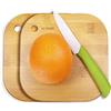 LABOOS Mini Taglieri in Bambu, Set da 2, Tagliere Piccolo 18 x 18 cm per Frutta, Pane, Formaggio, Snack, Campeggio e Cucina