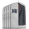 COVER IT Custodia Porta Abiti Antipolvere Grigio 100 x 60 x 7 cm, 5 Pezzi | Copriabiti antipolvere con tasca posteriore, ideale per proteggere e organizzare i vestiti nell'armadio