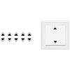 Generic 10 adesivi frecce su e giù da incollare come simboli di interruttore (Rpt6) (1,5 cm)