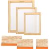 Yayatty Kit per Serigrafia, 5 Pz Cornice in Legno Kit Cornice per Serigrafia