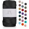 Makromecity Filato per Macramè 2mm x 115m, Poliestere Premium, Filo di Polipropilene per Artigianato, Decorazioni per la Casa, Tovagliette, Borsa a Tracolla, Runner, Cordino per Ciuccio, 20 Colori