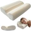 RESTFORM Cuscino Antirughe in Memory Foam Antiwrinkle Pillow - Guanciale Ergonomico per Dormire di Lato e Schiena, Previene le Rughe del Sonno, Migliora la Postura Cervicale - Federa Lavabile