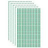 QUARKZMAN 5 Fogli/2250 Pezzi Adesivi Con Strass Autoadesivi Gemme Acriliche Con Adesivo 3mm Pietre Di Plastica Con Brillantini Unghie Artigianato DIY Trucco Decorazione Verde Scuro
