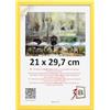 3-B LUND - Cornice portafoto in legno, 21 x 29,7 cm (A4), colore giallo, con vetro acrilico
