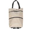Toyvian Borsa Spesa con Ruote Pieghevole Leggera e Resistente Carrello Portaspesa Riutilizzabile per Shopping e Lavanderia Capiente e Durevole per Uso Quotidiano per Ridurre Sprechi
