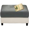Miecoae Copri Pouf Elasticizzato Rettangolare Quadrato Copri Pouf Fodera Poggiapiedi 50 60 70 80 CM Fodere Coprisgabello Blu/Grigio, Copertura per Sgabello (Color : #10, Size : 45-55cm/18-22in)