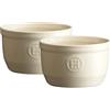 Emile Henry Set di 2 pirofile in ceramica 10 x 6 x 10cm, ceramica, argilla
