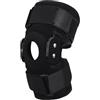 Kaeltsyn Ginocchiera per assorbimento degli urti con stabilizzatori a molla in metallo incernierato ginocchio in acciaio per corsa sollevamento pesi Manicotto di compattazione unisex