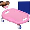 Générique Ab Roller Board, Silent Addominal Trainer with Mat, 12,6 x 10,63 x 3,54 pollici Adorable Full Body Workout Tool, Home Gym Workout Ab Wheel for Fat Burning, Tummy Weight Control
