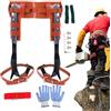 Générique Tree Climbing Spikes, Cowhide Leather Spurs, 15,75 x 18,11 in Regolabile, Gear, Outdoor Gears, Authentic Cutting Supplies for Trimming, Fruit Picking, Orchard, Gardening, Work