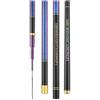 Yunmeryker Canna da Pesca Telescopica in Fibra di Carbonio 6H, Ultraleggera e Super per Lago, Nero, Viola, Blu (effetto iridescente), 4.8 m