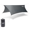 ENO Profly Rain Tarp Grigio 70 Denari Rip Stop Nylon 1000 mm Rivestimento in PU Sei Punti Guy System Doppia Cucitura e Nastrata Linea Loc Guy Tenditori Peso 680 g Protezione dagli elementi