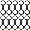 Levemolo Clip Design Affidabile e Facile da Conservare Nero 10 Pezzi in Silicone per Maschera da Sub per attività di Immersione e Snorkeling