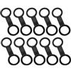 SAFIGLE Clip Compatta e Resistente Nero in Silicone per Boccaglio da Immersione 10 Pezzi per Attività Subacquee e Avventure Sottomarine