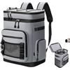 Generisch Zaino refrigerante isolato, impermeabile, da 30 litri, da uomo, borsa frigo per donne, uomini, cibo, bevande, viaggi, campeggio, shopping