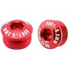 Dolvitrny Copripedale per bicicletta, M14 x P1.0, in alluminio, antipolvere, parti di riparazione per pedali da 9/16, nero, rosso, oro, argento (6,5 mm)