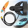 Generic Monopattino subacqueo portatile: migliore esperienza in acqua, propulsore di propulsione subacquea per paddleboard, tavola da pesca e tavola da surf, motore da 288 W, 3-5 km/h, autonomia 90 minuti