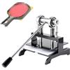 Generic Macchina da taglio per racchette da ping pong, pressa manuale per racchette da ping pong, design a doppio cuscinetto a rulli, fustellatrice in pelle di precisione, prestazioni efficienti