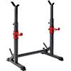 Generic Panca per manubri regolabile con robusto supporto per bilancieri, in acciaio robusto per squat e dip station per salute e fitness, perfetta attrezzatura per sollevamento pesi