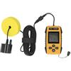 ViaGasaFamido Rilevatore Ad Ultrasuoni, Ecoscandaglio Subacqueo Portatile in ABS con Sensore Sonar da 200 KHz, Display LCD, Portata di 100 M, Scansione a 45 Gradi per gli Utenti di Barche da Pesca,