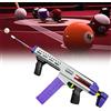 LIANTIAN Pistola da biliardo, pistola per stecca da biliardo, stecca da biliardo automatica, modelli da uomo e da donna, diametro della testa 10 mm(Purple,30 * 90cm)