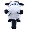 APOMNG Copri Testa Golf a Forma di Mucca per Driver Protettore di Peluche Animale Adatto per Fairway Wood 460cc Accessori da Golf Carini e Divertenti Regalo per Uomini e Donne