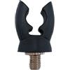 A&N Cuscino per canna da pesca Deluxe Rubber Butt Grip, nero