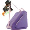 Generisch Borsa per pattini a rotelle, zaino con spallacci regolabili, tasche per pattini a rotelle per ragazze, per attrezzatura da sci, viaggi, bambini, donne, uomini, adolescenti