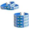 iNszkoos 6 braccialetti con bandiera del paese a tema Argentina, braccialetto sportivo alla moda, braccialetti con bandiera del mondo con logo bandiera del mondo, fasce sportive per sport, gioco, eventi,