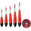 GETRICH Set di galleggianti da pesca, 5 g, 8 g, 10 g, 12 g, 15 g, 5 pezzi