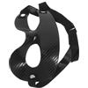 Kichvoe Maschera Protettiva Copertura Superiore del Viso Nero in Pvc per Naso Protezione Impatto Leggera e Traspirante per Sport Basket e Calcio
