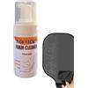Generisch Detergente per racchette da golf, tennis e badminton, 100 ml, detergente schiumoso, detergente per racchette da golf, tennis e badminton, riparazione e lavaggio di sporco, olio, sabbia e polvere
