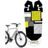 Générique Bike Mud Guard, Cycling Seat Mud Guards, 10,63 x 4,33 pollici Quick-Release Design, Splash Shield Protection + Struttura leggera pieghevole, Rear Mudguard for Boys Girl and Athletes