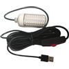 Générique Lampade subacquee Glow 8w USB Underwater Spotlights, 16-Foot Waterproof Cable with Green LED, High-Intensity Lure Light, Marine Grade with Style, Night Gear for Boat Sea