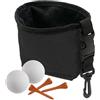 Generisch Borsa per la pulizia delle mazze da golf, strumento per il lavaggio delle mazze da golf, 10,5 x 7 cm, borsa portatile con funzione a clip, accessori per la rimozione dello sporco, pulitore per piste