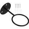 Toyvian Supporto da Parete per Palline in Ferro Nero, Rack Organizer