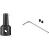 Trurovem Jt0 Adattatore mandrino pinza 0,3-4 mm piccolo trapano mandrino convertitore albero motore per progetti fai da te con costruzione in acciaio al carbonio finitura nera (JT0-4)