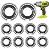 CTIRCHIU Anelli di Attrito per Impatto o-Ring in Gomma e Ferro Set da 10 per Chiave a Percussione Elettrica Supporto per Mandrino Adatti a Riparazioni Frequenti