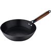 MasterPRO Wok Ø24x7,5cm in ferro pressato con rivestimento ceramico MasterPRO