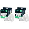 V-TAC 3x Lampadine LED GU10-4,5W (Equivalenti a 35W) - 400 Lumen - Alta Luminosità - Faretto Led GU10 per Massima Efficienza e Risparmio Energetico - 3000K Luce Calda - (Box 3 pezzi) (Confezione da 2)