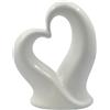 Gentile Ceramiche Cuore Infinito bianco in ceramica - Linea Amor Aeternum (14cm)