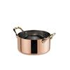 Farcomi Leone Casseruola a due manici in acciaio color rame cm 12