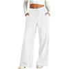 KHIRVWL Jeans Donna Vita Alta Jeans Donna Larghi Pantaloni con Elastico in Vita Casual Streetwear Comodi Elasticizzati Lavaggio Gamba Larga Denim Pantaloni Tinta Unita Curvy Eleganti Baggy