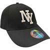 Jeamis Cappellino da baseball da uomo e da donna - NY Snapback Cap regolabile Unisex Basecap, Streetwear Hip Hop Cap, Berretto estivo, nero/bianco, Taglia unica