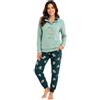 Noidinotte; more than pyjamas - Koala, Pigiama da Donna in Micropile - Disponibile in Due Colori - 2117084 - Verde Polvere, XS