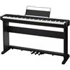 Casio CDP-S160BKSET Pianoforte digitale 88 Tasti + stand legno tre pedali, Nero