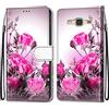 Nancencen - Cover per Samsung Galaxy SM-J310 / J3 2015 2016, con fessure per carte di credito, applicabile per Samsung Galaxy SM-J310 / J3 2015 2016, colore: Rosa