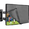 kwmobile Protezione Compatibile con 32 TV - Cover Impermeabile Proteggi Schermo PC e TV - Custodia Protettiva Antipolvere con cerniera - grigio scuro